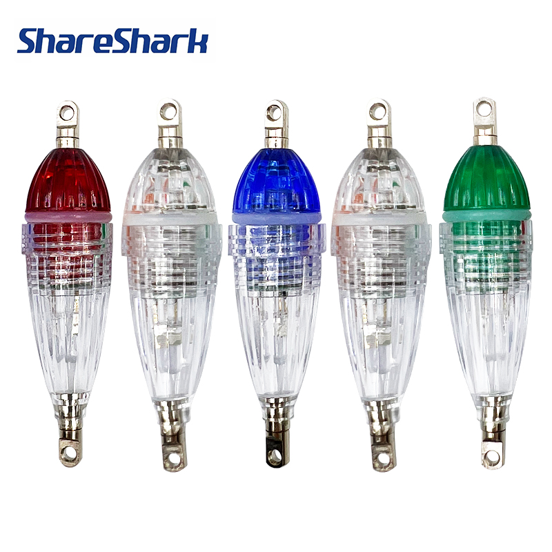Fish Finder Battery - ShareShark 5pcs/bag 6cm LED Flashing Fish-Attracting
