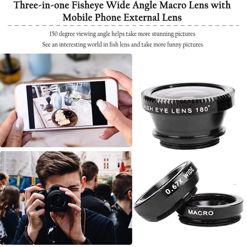 Universal 3 in 1 Fish Eye Lens - огляд і ціна Fishing Camera