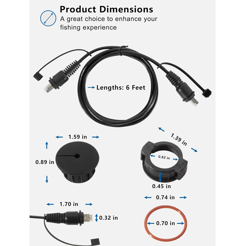 RJ45 Male to Male Ethernet Fis - огляд і ціна Fish Finder Cable